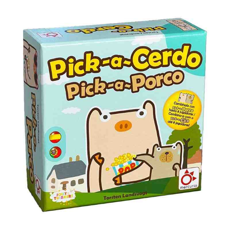 PICK-A-CERDO Juego de cartas de observación y rapìdez Mercurio